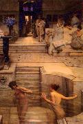 Sir Lawrence Alma-Tadema,OM.RA,RWS A Favourite Custom oil painting